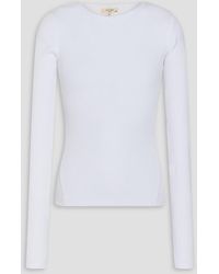 Rag & Bone - Ribbed Stretch-Pima Cotton-Jersey Top - Lyst