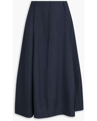 Theory - Parachute Twill Midi Skirt - Lyst