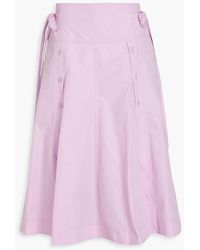 3.1 Phillip Lim - Cotton-blend Poplin Midi Skirt - Lyst