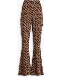 Diane von Furstenberg - Greg schlaghose aus jacquard-strick - Lyst