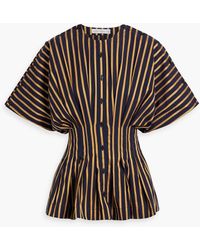 Palmer//Harding - Exhale Striped Cotton-poplin Shirt - Lyst