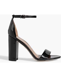 Sam Edelman - Yaro Faux Patent-leather Sandals - Lyst
