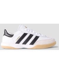 adidas - Samba Mn Suede-Trimmed Leather Sneakers - Lyst