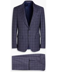 Canali - Checked Wool Suit - Lyst