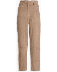 REMAIN Birger Christensen - Suede Tapered Pants - Lyst