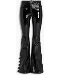 Courreges - Bootcut-hose aus einer baumwollmischung mit schnalle - Lyst