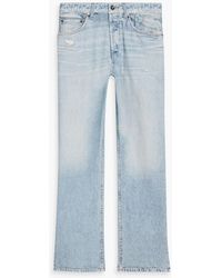 Rag & Bone - Miramar Denim-Effect Cotton-Terry Sweatpants - Lyst