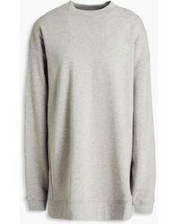 adidas By Stella McCartney - Mélange Organic French Cotton-terry Sweatshirt - Lyst