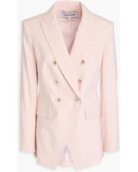 Veronica Beard - Charleston Double-Breasted Linen-Blend Blazer - Lyst