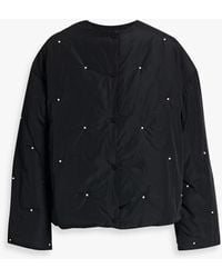 Sleeper - Faux Pearl-embellished Quilted Shell Jacket - Lyst