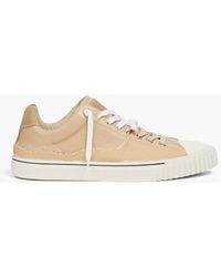 Maison Margiela - Canvas, Leather And Suede Sneakers - Lyst