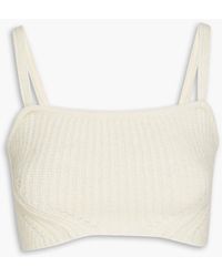 REMAIN Birger Christensen - Cropped Ribbed-knit Top - Lyst