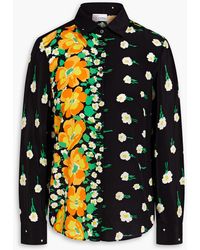 RED Valentino - Floral-print Silk Crepe De Chine Shirt - Lyst