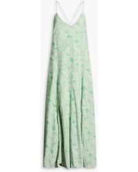 HANNAH - Veronica Printed Cotton-voile Maxi Dress - Lyst