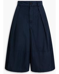 YMC - Salba Pleated Cotton-Blend Shorts - Lyst