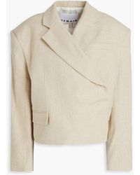 REMAIN Birger Christensen - Blazer aus einer leinen-baumwollmischung - Lyst