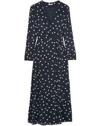 ganni barra crepe dress