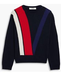 Valentino Garavani - Striped Wool And Cashmere Sweater - Lyst