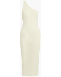 Enza Costa - One-shoulder Cotton-jersey Midi Dress - Lyst