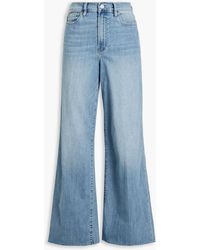 FRAME - Le Slim Palazzo High-rise Wide-leg Jeans - Lyst