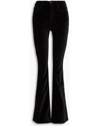 FRAME - Le High Flare Velvet Flared Pants - Lyst