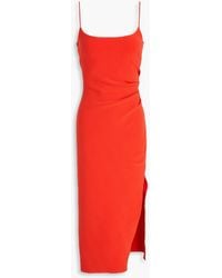 Bec & Bridge - Jessi Draped Crepe Midi Dress - Lyst