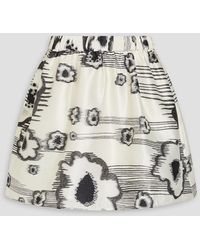 Stine Goya - Solera Metallic Floral-jacquard Mini Skirt - Lyst
