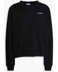 Off-White c/o Virgil Abloh - Printed French Cotton-Terry Sweatshirt - Lyst