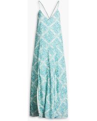 HANNAH - Veronica Printed Cotton-voile Maxi Dress - Lyst
