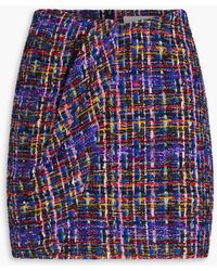 IRO - Wakiza Draped Bouclé-tweed Mini Skirt - Lyst