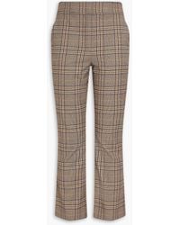 Veronica Beard - Tani Checked Tweed Kick-Flare Pants - Lyst