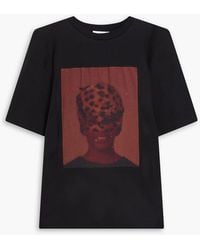 Wales Bonner - Printed Cotton-Jersey T-Shirt - Lyst