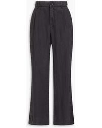James Perse - Linen Wide-Leg Pants - Lyst