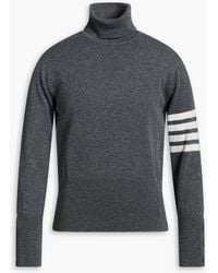Thom Browne - Striped Cashmere Turtleneck Sweater - Lyst