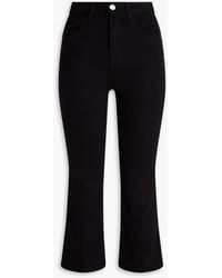 FRAME - Le Crop Mini Boot Cropped High-Rise Bootcut Jeans - Lyst