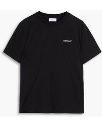 Off-White c/o Virgil Abloh - Printed Cotton-Jersey T-Shirt - Lyst