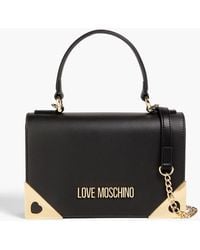 Love Moschino - Embellished Faux Leather Tote - Lyst