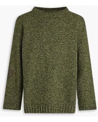 Maison Margiela - Marled Wool And Alpaca-Blend Sweater - Lyst