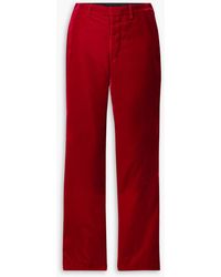 R13 - Lemmy hose mit geradem bein aus samt - Lyst