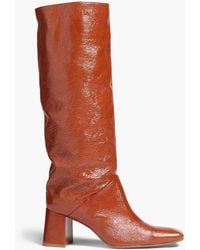 Miista - Finola Cracked Patent-leather Boots - Lyst