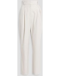 IRO - Motel Pleated Wool-blend Twill Tapered Pants - Lyst