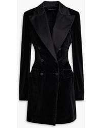 Dolce & Gabbana - Double-breasted Chenille Blazer - Lyst