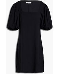 FRAME - Nina Gathered Organic Cotton-blend Jersey Mini Dress - Lyst