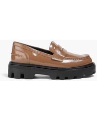 Rag & Bone - Quinn Patent-Leather Platform Loafers - Lyst
