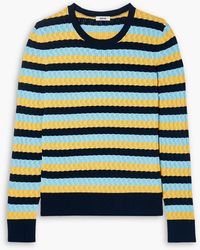 Jason Wu - Striped Pointelle-knit Sweater - Lyst