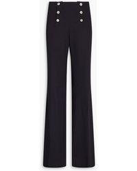 Giuliva Heritage - Sailor Button-detailed Linen-blend Twill Bootcut Pants - Lyst