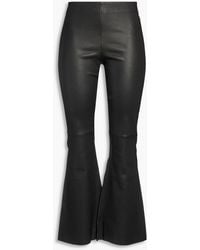 By Malene Birger - Evyline Leather Bootcut Pants - Lyst