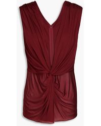 Dolce & Gabbana - Oberteil aus jersey mit drapierung und twist-detail - Lyst