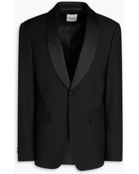 Sandro - Wool And Mohair-blend Tuxedo Jacket - Lyst