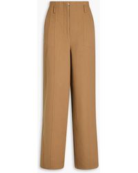 Peter Do - Brushed Wool And Cashmere-blend Felt Wide-leg Pants - Lyst